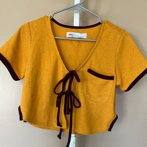 Free people Tie Front Top. NWOT